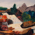 "Catskill Falls"
Oil, 1984 
40 x 56 inches 